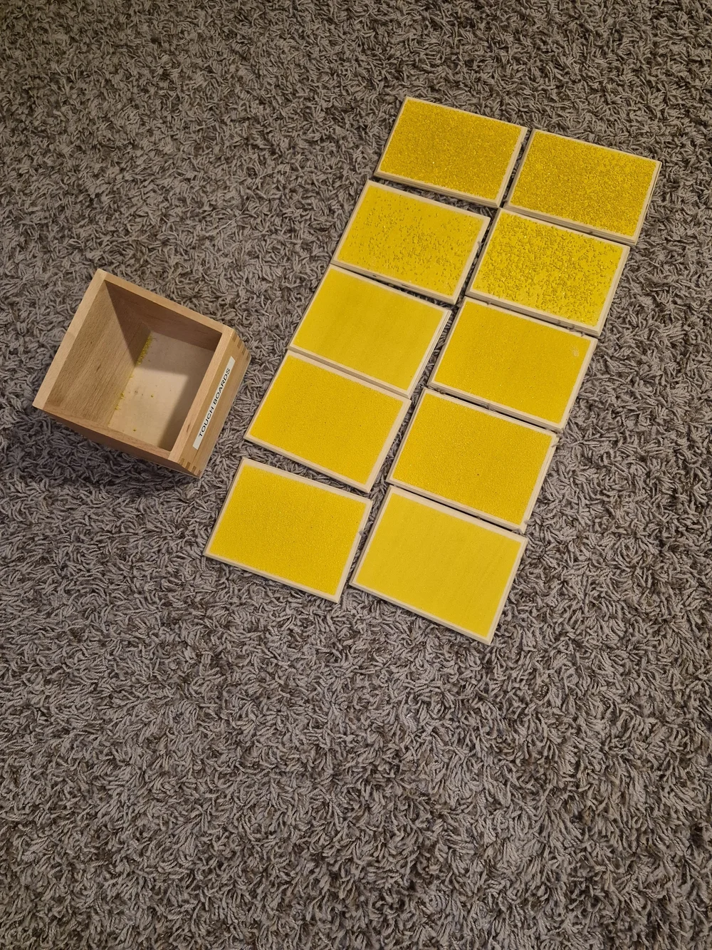 🟨 Montessori Yellow Tactile Matching Set 💛